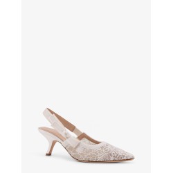 J'adior lace pumps with side bow detail