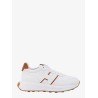 Leather sneakers with side logo