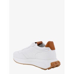 Leather sneakers with side logo