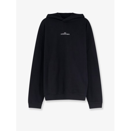 Cotton sweatshirt with front embroidered logo