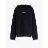 Cotton sweatshirt with front embroidered logo