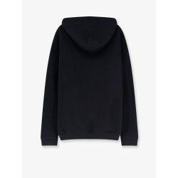 Cotton sweatshirt with front embroidered logo