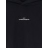 Cotton sweatshirt with front embroidered logo