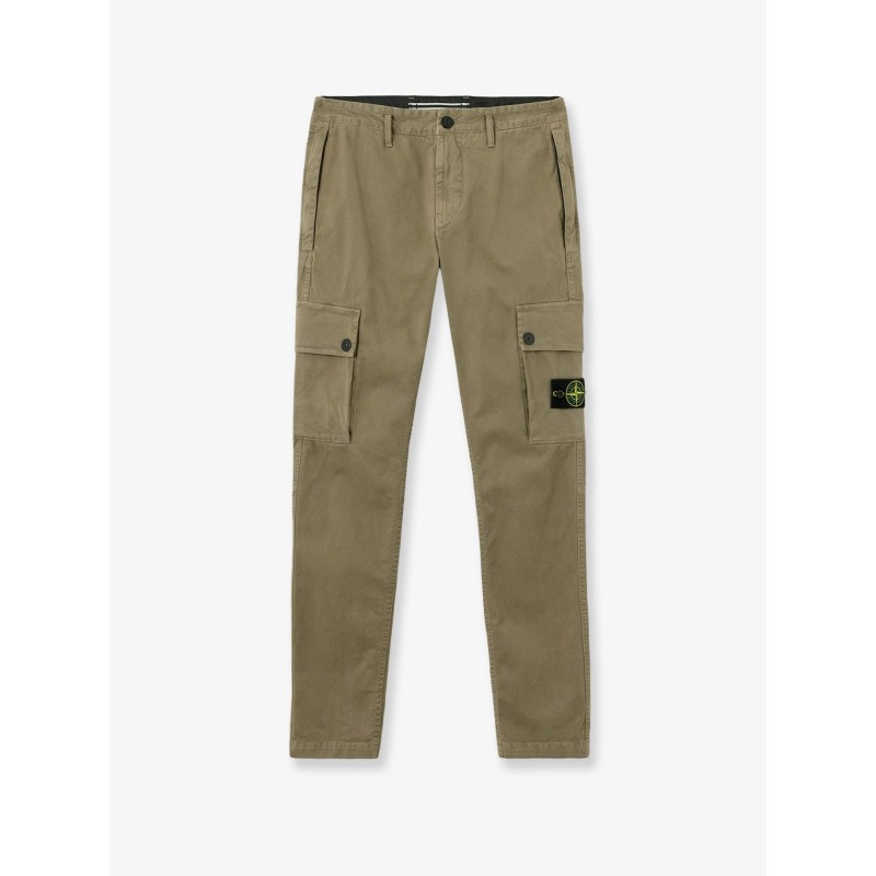 Cotton blend cargo trousers
