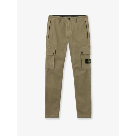Cotton blend cargo trousers