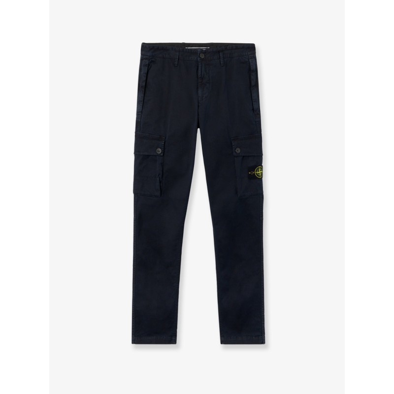 Cotton blend cargo trousers