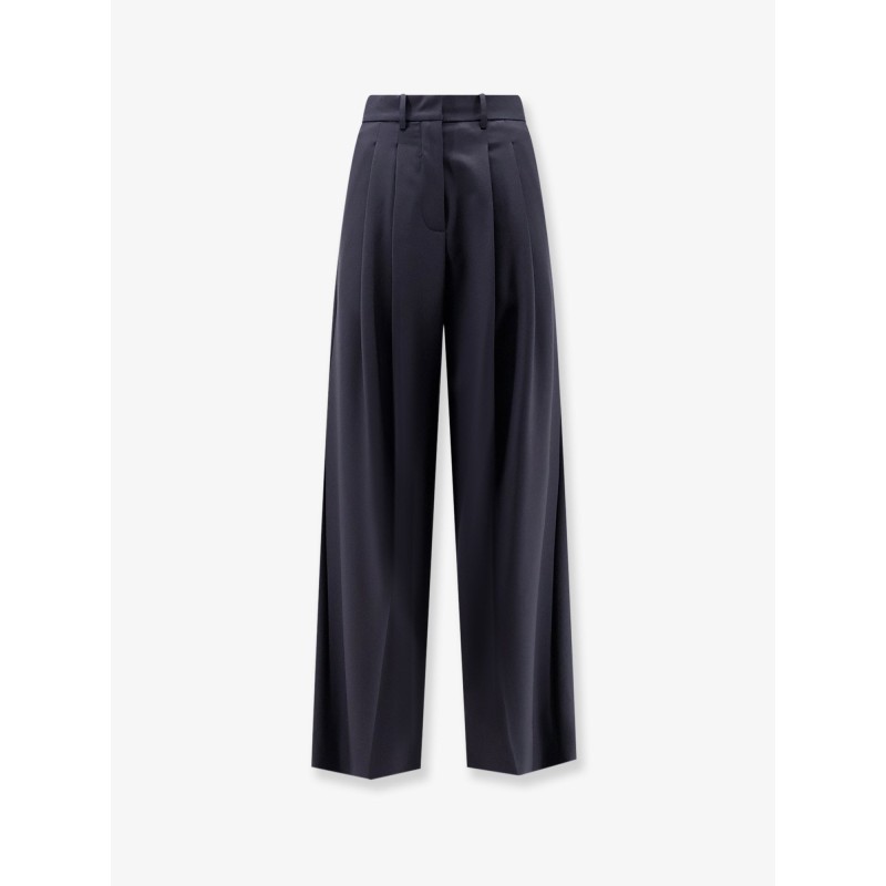 Wool blend trousers with pinces