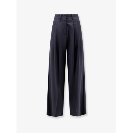 Wool blend trousers with pinces
