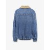 Denim Jacket with Lettering Logo patch