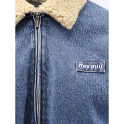 Denim Jacket with Lettering Logo patch