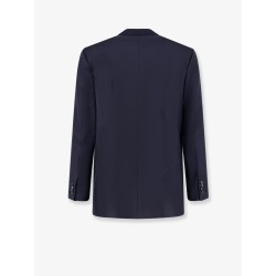 Double-breasted wool suit