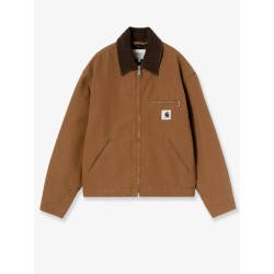 Detroit canvas jacket with front logo patch