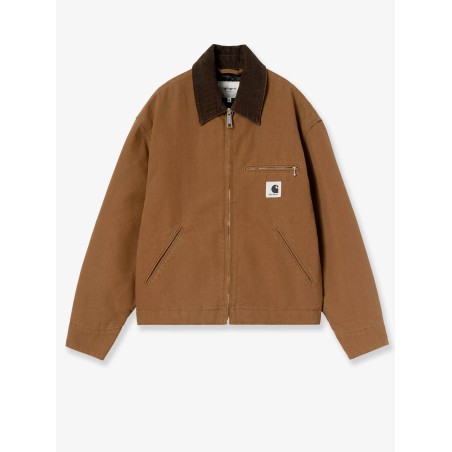 Detroit canvas jacket with front logo patch