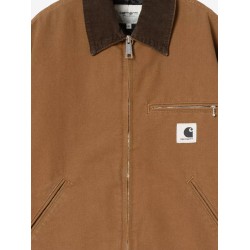 Detroit canvas jacket with front logo patch