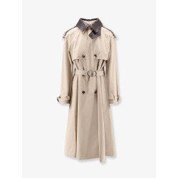 Cotton and silk trench