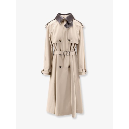 Cotton and silk trench