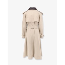 Cotton and silk trench