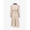 Cotton and silk trench
