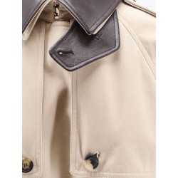 Cotton and silk trench