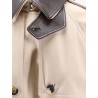 Cotton and silk trench