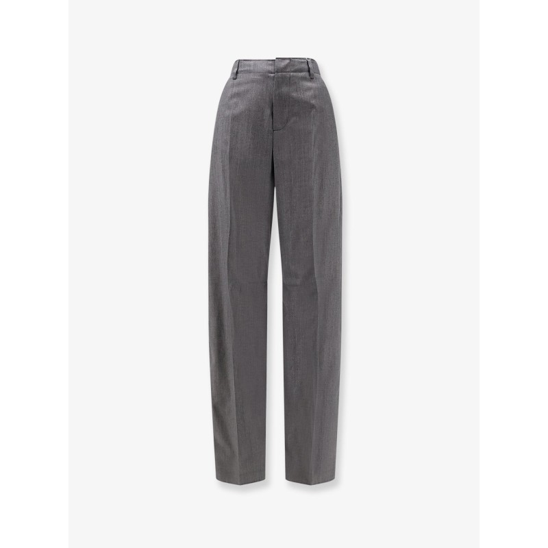 Virgin wool and cotton trousers