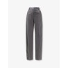 Virgin wool and cotton trousers