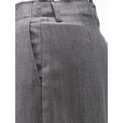 Virgin wool and cotton trousers