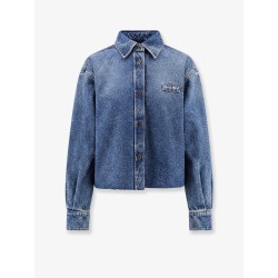 Denim shirt with Logo Patch