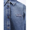 Denim shirt with Logo Patch