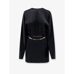 Mini Lenght Dress with gold metal detail