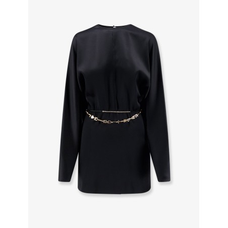 Mini Lenght Dress with gold metal detail