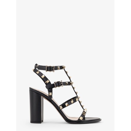 Rockstud leather sandals with iconic all-over studs