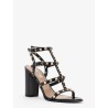 Rockstud leather sandals with iconic all-over studs