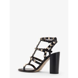 Rockstud leather sandals with iconic all-over studs