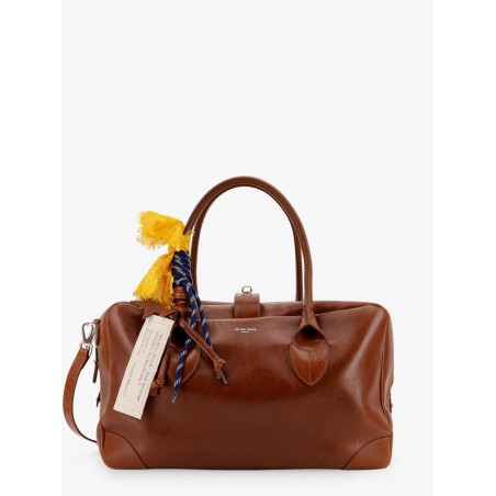 Vita leather handbag with front logo