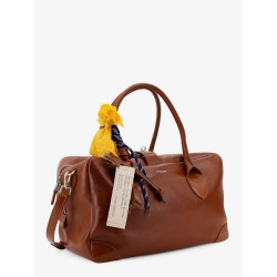 Vita leather handbag with front logo