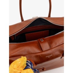 Vita leather handbag with front logo