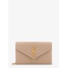 Leather crossbody bag with metal Cassandre logo