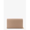 Leather crossbody bag with metal Cassandre logo