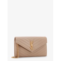 Leather crossbody bag with metal Cassandre logo