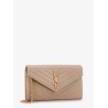 Leather crossbody bag with metal Cassandre logo