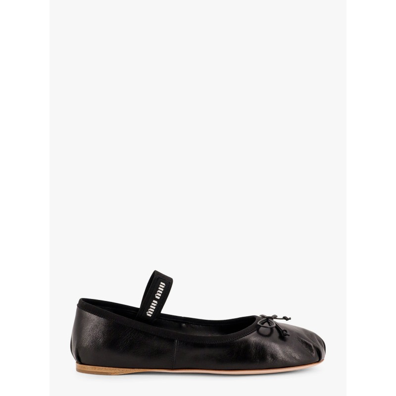 Leather ballet flats