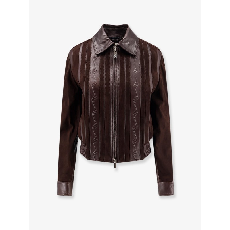 Leather and suede jacket