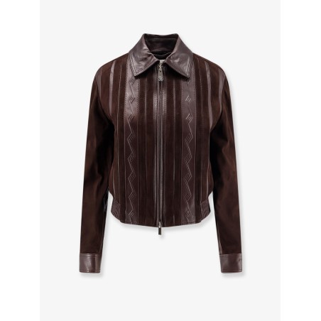 Leather and suede jacket
