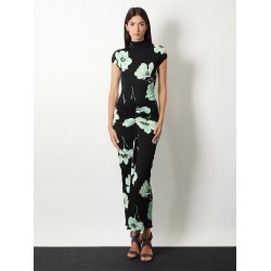 Viscose dress with Sakura print