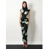 Viscose dress with Sakura print