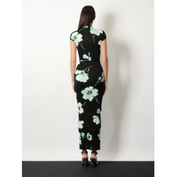 Viscose dress with Sakura print
