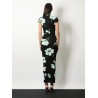Viscose dress with Sakura print
