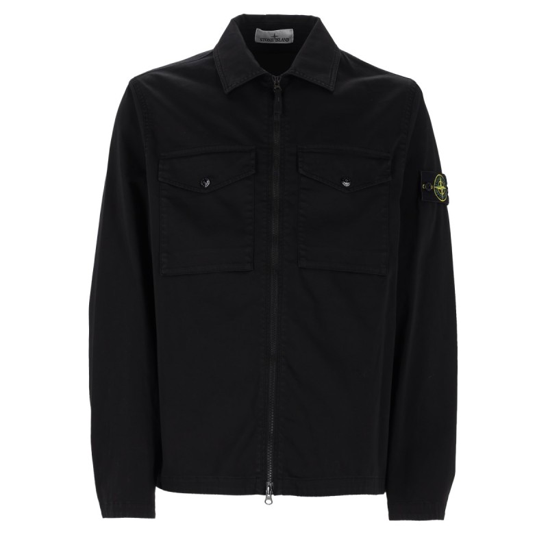 OVERSHIRT CON ZIP E TASCHE SUL PETTO