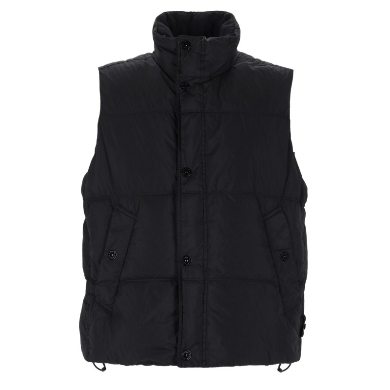 GILET IMBOTTITO IN PIUMA RESISTENTE AL VENTO CON ANTIGOCCIA